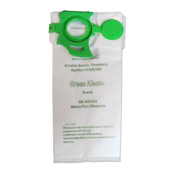 Green Klean GK-AXCESS Windsor Axcess Sebo Felix Replacement Vacuum Bags; Flexamatic - Case of 10 GK-AXCESS - main